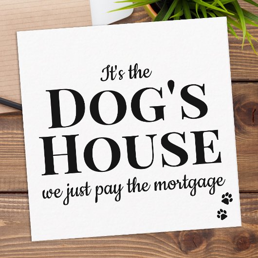 Grappig dat we Dog Moving Announcement Kaart hebbe Notitiekaartje