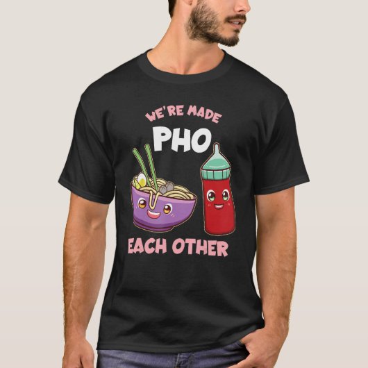 Grappig dat we elkaar foodie moeten geven t-shirt (Voorkant)