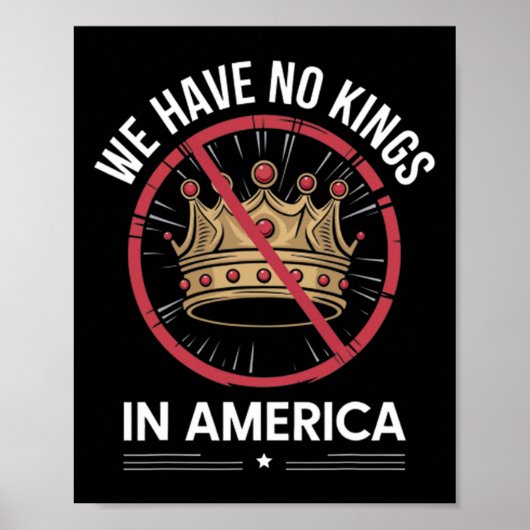 Grappig dat we geen koningen hebben in Amerika Poster (Voorkant)