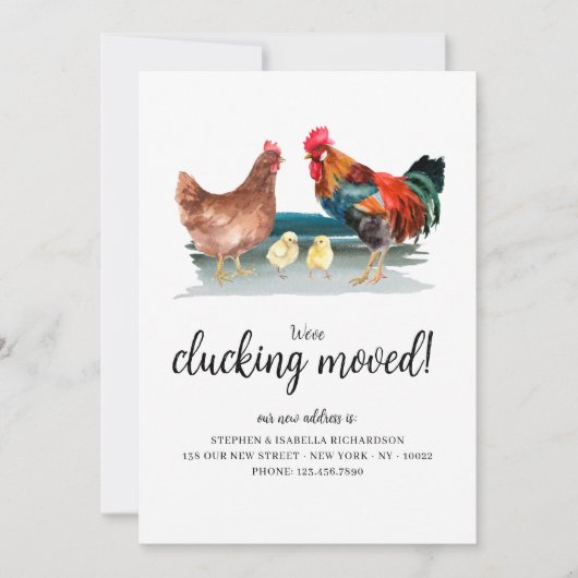 Grappig dat we hebben geklikt verhuisde nieuwe adr aankondiging (Voorkant)