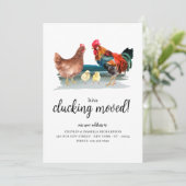 Grappig dat we hebben geklikt verhuisde nieuwe adr aankondiging (Staand voorkant)