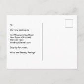 Grappig dat we hebben verhuisd verlaten huis groot aankondigingskaart (Achterkant)