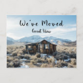 Grappig dat we hebben verhuisd verlaten huis groot aankondigingskaart (Voorkant)