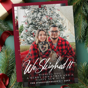 Grappig dat we het script kerstfoto hebben gemaakt feestdagenkaart