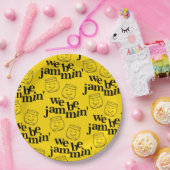 Grappig dat we Jammin zijn glimlachende dansende k Papieren Bordje (Feest)