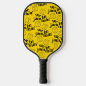 Grappig dat we Jammin zijn glimlachende dansende k Pickleball Paddle (Voorkant)