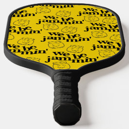 Grappig dat we Jammin zijn glimlachende dansende k Pickleball Paddle