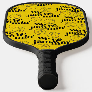 Grappig dat we Jammin zijn glimlachende dansende k Pickleball Paddle