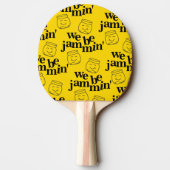 Grappig dat we Jammin zijn glimlachende dansende k Tafeltennisbatje (Achterkant)