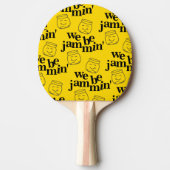 Grappig dat we Jammin zijn glimlachende dansende k Tafeltennisbatje (Voorkant)