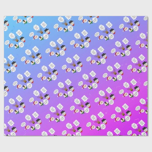 Grappig dat we je een prettig kerstfeest wensen cadeaupapier (Vlak)