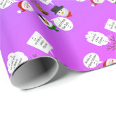 Grappig dat we je een prettig kerstfeest wensen cadeaupapier (Rol Hoek)