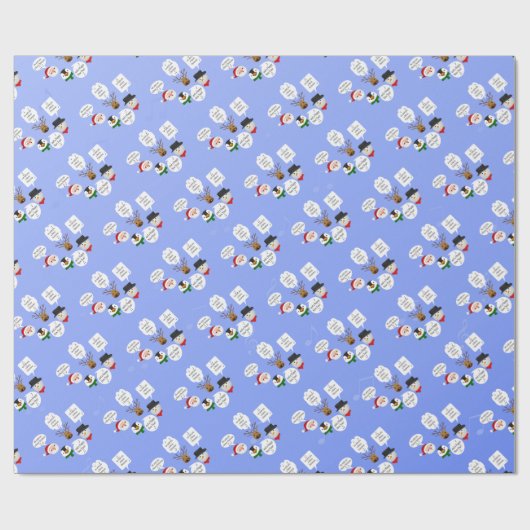 Grappig dat we je een prettig kerstfeest wensen cadeaupapier (Vlak)