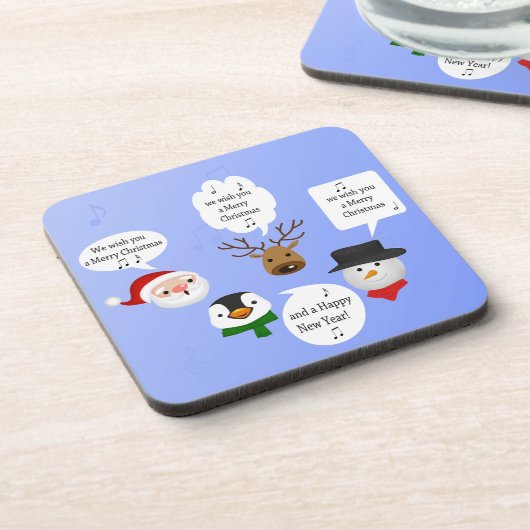 Grappig dat we je een prettig kerstfeest wensen drankjes onderzetter (Linkerzijde)