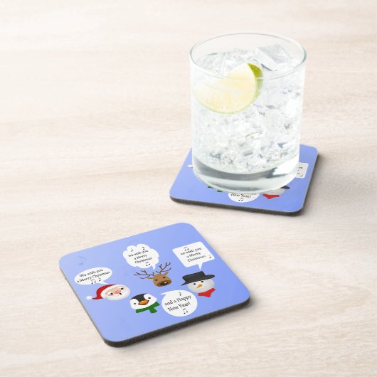 Grappig dat we je een prettig kerstfeest wensen drankjes onderzetter (Rechterzijde)