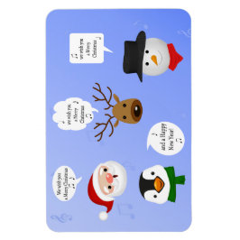 Grappig dat we je een prettig kerstfeest wensen magneet