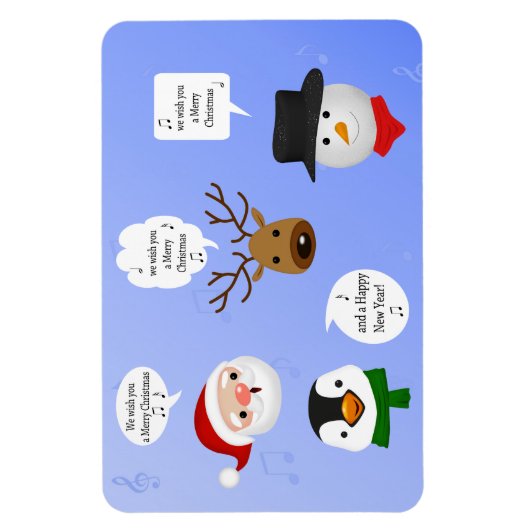 Grappig dat we je een prettig kerstfeest wensen magneet (Verticaal)