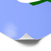 Grappig dat we je een prettig kerstfeest wensen poster (Hoek)