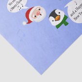 Grappig dat we je een prettig kerstfeest wensen tissuepapier (Detail)