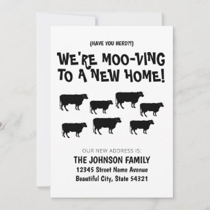 Grappig dat we Koe Herd New Home Adres verplaatsen Aankondiging