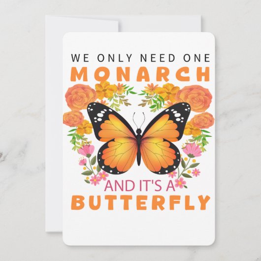 Grappig dat we maar één monarch nodig hebben en he kaart (Voorkant)