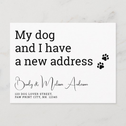 Grappig dat we mijn hond hebben verplaatst en ik i briefkaart (Voorkant)