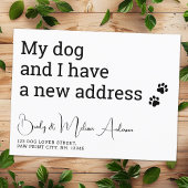 Grappig dat we mijn hond hebben verplaatst en ik i briefkaart