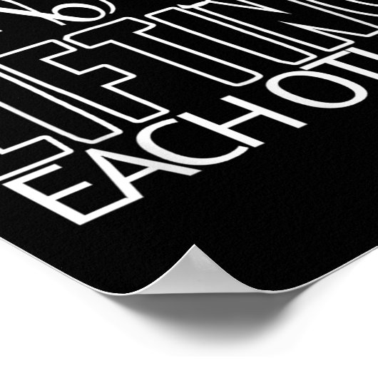 Grappig dat we opstaan door elkaar motivatie te ge poster (Hoek)