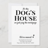 Grappig dat we Pet Dog Moving Announcement hebben  Aankondiging (Voorkant)