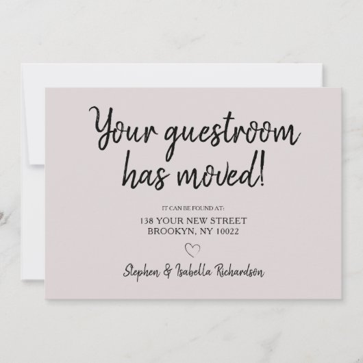 Grappig dat we roze zwarte bewegende aankondiging  (Voorkant)