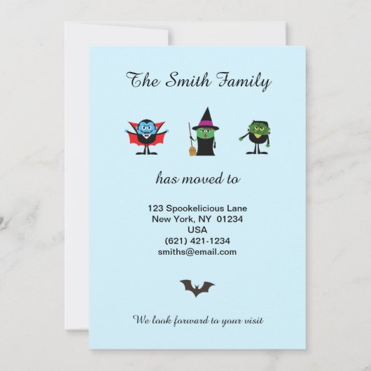 Grappig dat we Spooky Haunted House Address hebben (Achterkant)