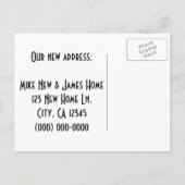 Grappig dat we verhuisd zijn aankondigingskaart (Achterkant)