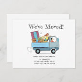 Grappig dat we verhuisd zijn! Nieuwe startpunt Aankondiging (Voorkant / Achterkant)