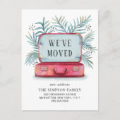 Grappig dat we verhuisde Bewegende aankondiging Briefkaart (Voorkant)