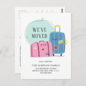 Grappig dat we verhuisde Bewegende aankondiging Briefkaart (Voorkant / Achterkant)