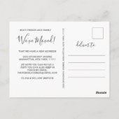 Grappig dat we verhuisde Bewegende aankondiging Briefkaart (Achterkant)