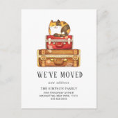 Grappig dat we verhuisde Bewegende aankondiging Briefkaart (Voorkant)