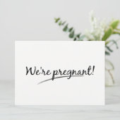Grappig dat we zwanger zijn met opzet aankondiging (Staand voorkant)