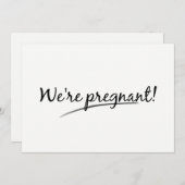 Grappig dat we zwanger zijn met opzet aankondiging (Voorkant / Achterkant)