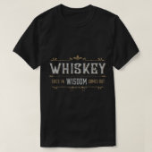 Grappig dat Whiskey in Wisdom komt uit Cocktail Dr T-shirt (Design voorkant)