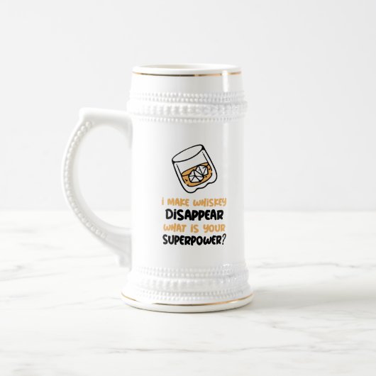 Grappig dat whisky verdwijnt bierpul (Links)