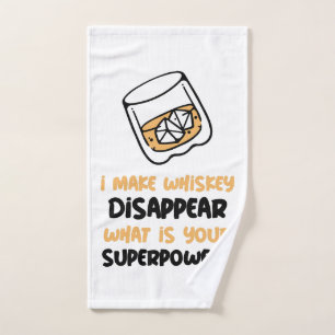 Grappig dat whisky verdwijnt handdoek