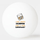 Grappig dat whisky verdwijnt pingpongbal (Voorkant)