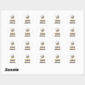 Grappig dat whisky verdwijnt ronde sticker (Vel)