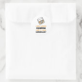 Grappig dat whisky verdwijnt ronde sticker (Tas)