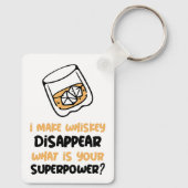 Grappig dat whisky verdwijnt sleutelhanger (Achterkant)
