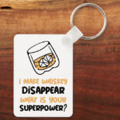 Grappig dat whisky verdwijnt sleutelhanger (Achterkant)