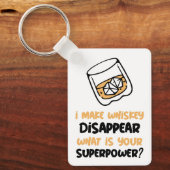 Grappig dat whisky verdwijnt sleutelhanger (Voorkant)