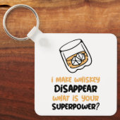 Grappig dat whisky verdwijnt sleutelhanger (Voorkant)