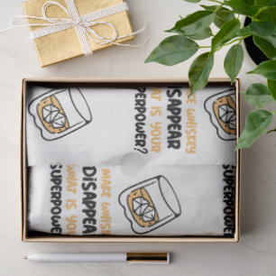 Grappig dat whisky verdwijnt tissuepapier